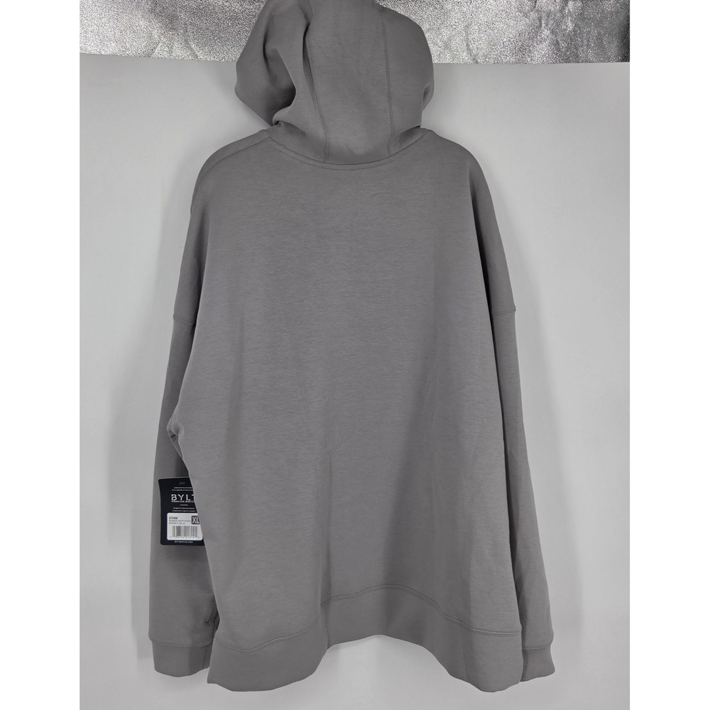 NEW BYLT Roam Knit Adapt Pullover Hoodie Sweatshirt Mens XL Gray Activewear NWT - Picture 3 of 10